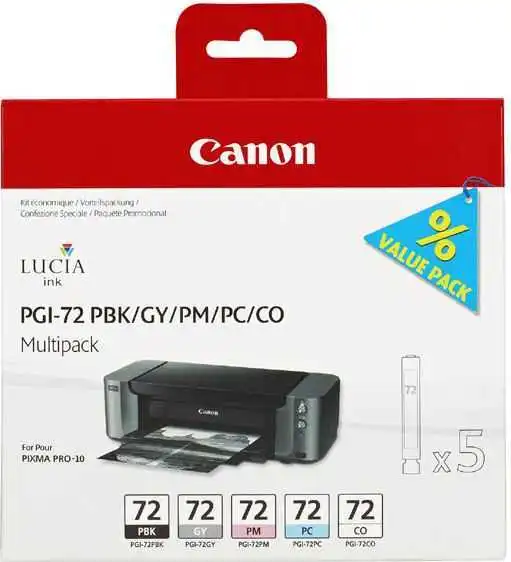 "Canon" tinte PGI72 (PBK/GY/PM/PC/CO)