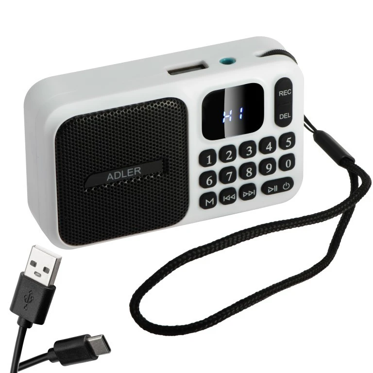 Radio var uzlādēt ar Bluetooth, USB