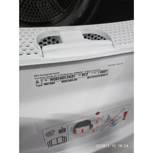 Džiovyklė Bosch WQB246DLSN (su defektu)