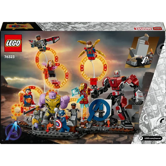 LEGO® 76323 ǀ Marvel Keršytojai. Pabaiga lemiamas mūšis (pažeista pakuotė)